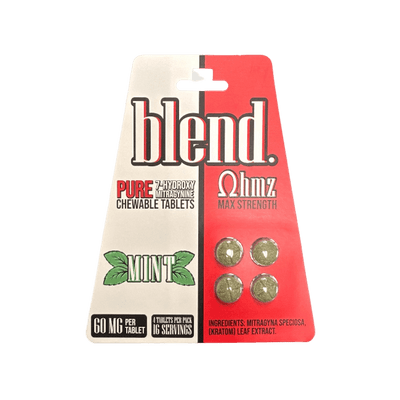 Blend OHMZ 7OH Chewable Tabs Max Strength 4ct 60mg Per Tablet - Mint