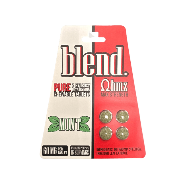 Blend OHMZ 7OH Chewable Tabs Max Strength 4ct 60mg Per Tablet - Mint