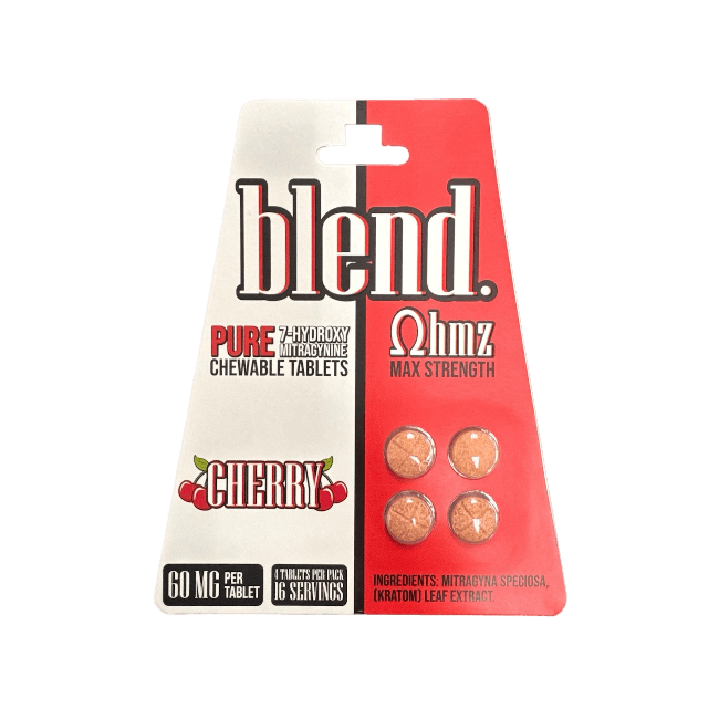 Blend OHMZ 7OH Chewable Tabs Max Strength 4ct 60mg Per Tablet - Cherry