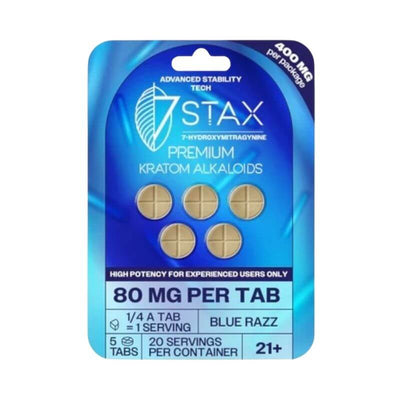 7Stax 7-Hydroxymitragynine Tabs 5ct 80mg per Tablet