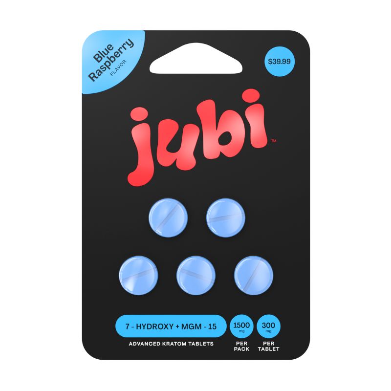 Jubi 7-Hydroxymitragynine + MGM-15 Tablets 5ct 300mg Per Tablet