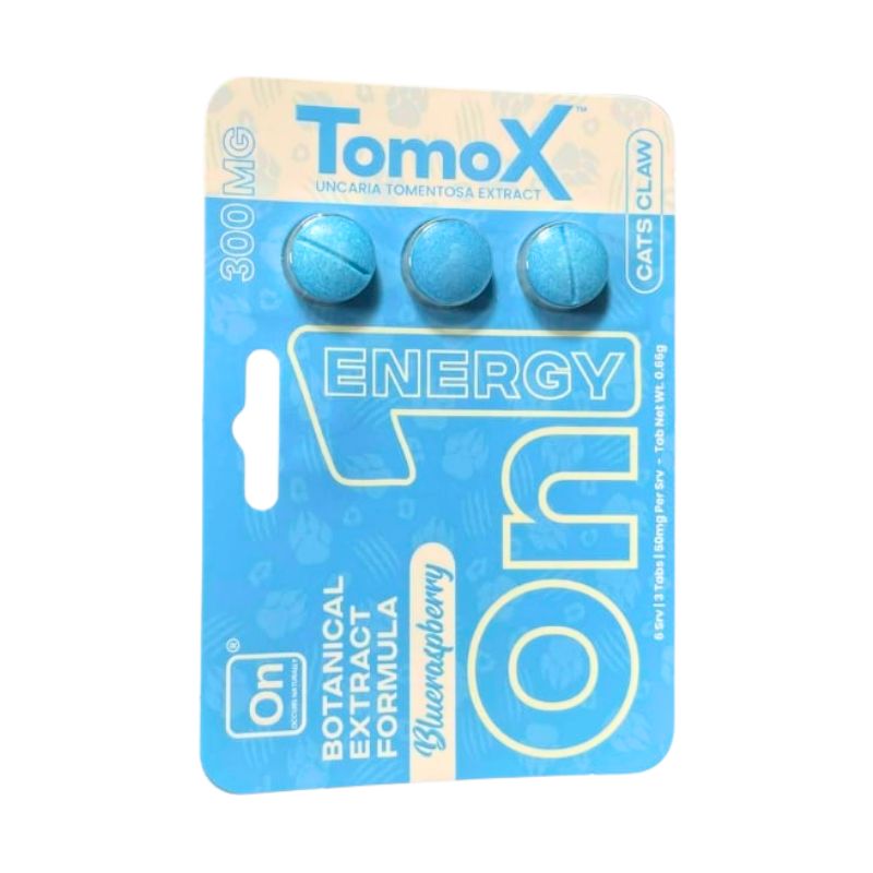 Tomox On1 Energy Botanical Extract Uncaria Tomentosa Cats Claw Tablets 3ct 100mg Per Tablet