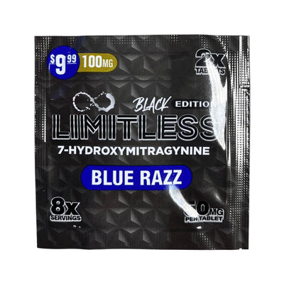 Limitless Black Edition 7-Hydroxymitragynine Tablets 2ct 50mg Per Tablet