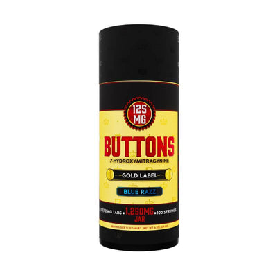 BUTTONS GOLD LABEL 7-HYDROXYMITRAGYNINE TABLETS 10CT 125MG PER TABLET