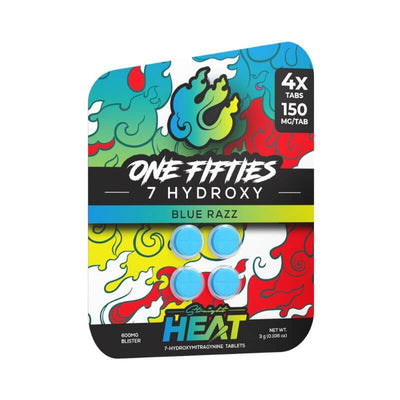 Straight Heat One Fifties 7-Hydroxymitragynine Tablets 4ct 150mg Per Tablet