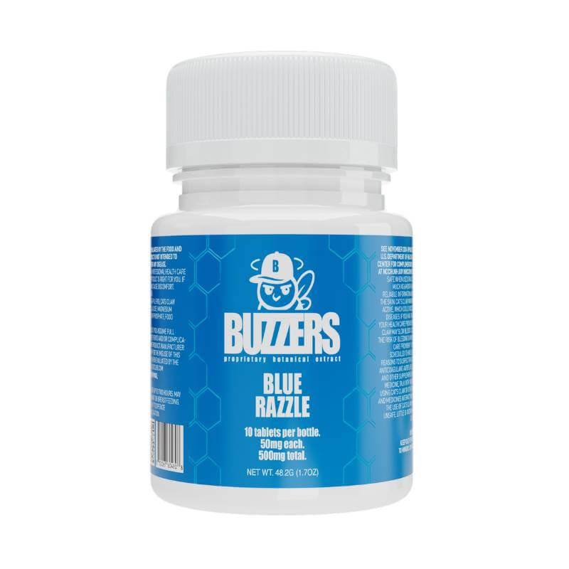 Buzzers Tablets Bottle – 10ct 50mg Cat’s Claw Extract Per Tablet