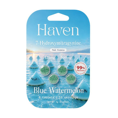 Haven Peak Formula 7-Hydroxymitragynine Chewable Tablets 4ct 125mg Per Tablet