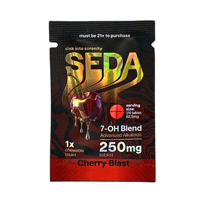 Seda 7-Hydroxymitagynine Blend Chewable Tablets 1ct 250mg Per Tablet