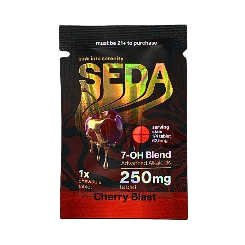 Seda 7-Hydroxymitagynine Blend Chewable Tablets 1ct 250mg Per Tablet