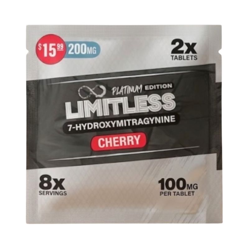 Limitless Platinum Edition 7-Hydroxymitragynine Tablets 2ct 100mg Per Tablet