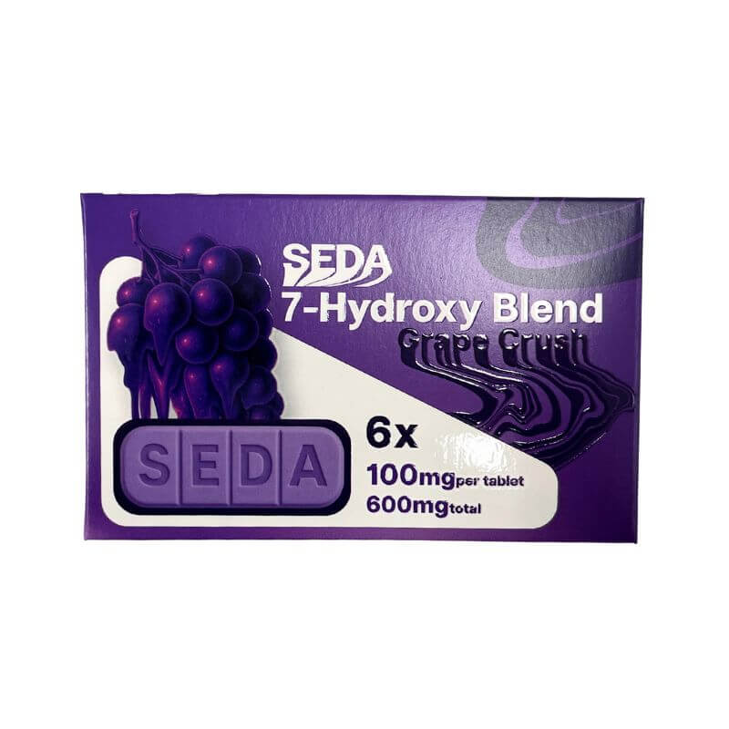 SEDA BARS 7-HYDROXYMITRAGYNINE CHEWABLE TABLETS 6CT 100MG PER TABLET