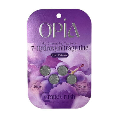 OPIA 7-HYDROXYMITRAGYNINE CHEWABLE TABLETS 4CT 30MG PER TABLET