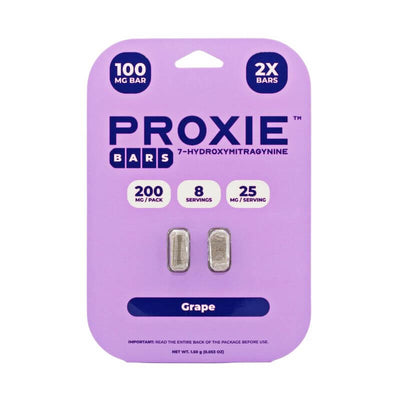 PROXIE BARS 7-HYDROXYMITRAGYNINE TABLETS 2CT 100MG PER TABLET