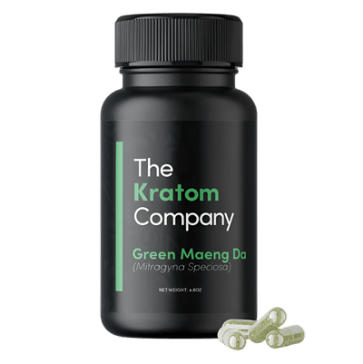 THE KRATOM COMPANY CAPSULES 500CT / 14.4OZ / 500MG - MAENG DA GREEN VEIN