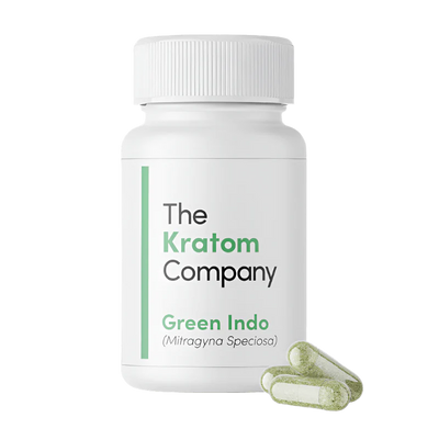 THE KRATOM COMPANY CAPSULES 75CT / 2.6OZ / 500MG - INDO GREEN VEIN