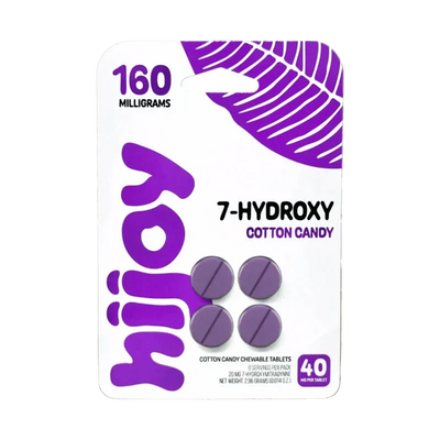 HIJOY 4ct 7OH 40MG PER TABLET 160MG PER PACK COTTON CANDY