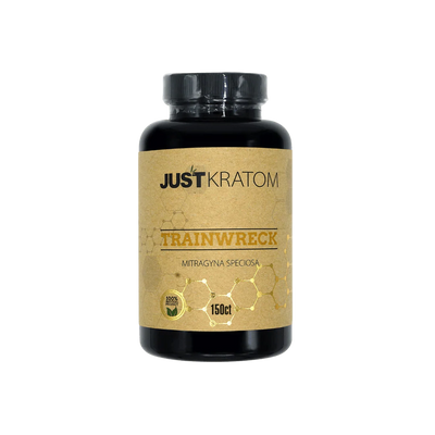 JUST KRATOM CAPSULES 150CT 500MG - TRAINWRECK