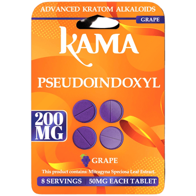KAMA 4ct Psuedoindoxyl Tabs Grape 50mg per Tablet
