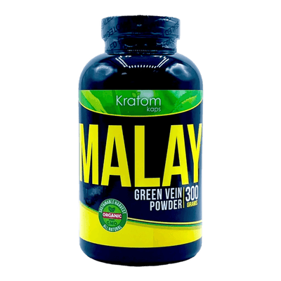 KRATOM KAPS POWDER 300G - MALAY GREEN VEIN