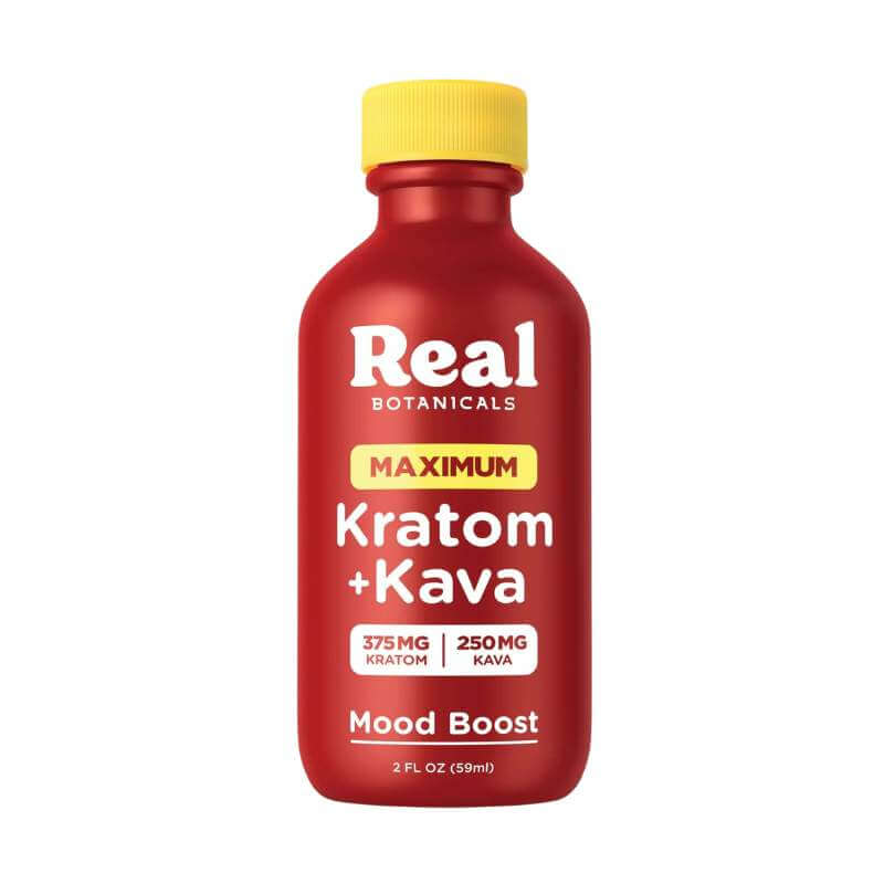 REAL BOTANICALS 375MG KRATOM + 250MG KAVA SHOT - MAXIMUM MOOD BOOSTER