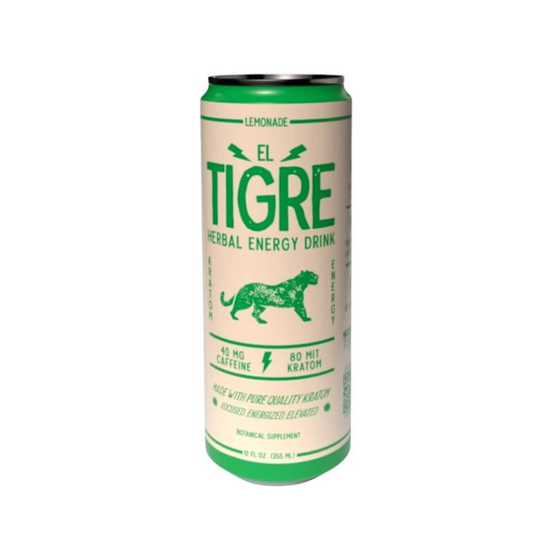 EL TIGRE HERBAL KRATOM ENERGY DRINK 12 FL OZ - LEMONADE