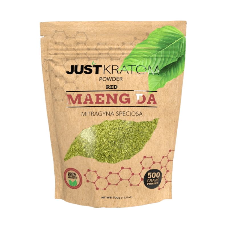 JUST KRATOM POWDER 500 GRAMS - MAENG DA RED VEIN