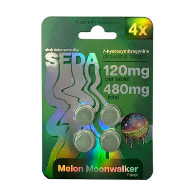 SEDA 7-HYDROXY CHEWABLE TABLETS 4CT 120MG PER TABLET