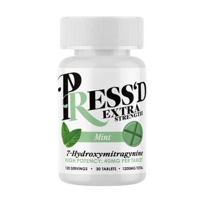Press'D 7-Hydroxymitragynine Tabs Extra Strength 30ct 40mg Per Tablet