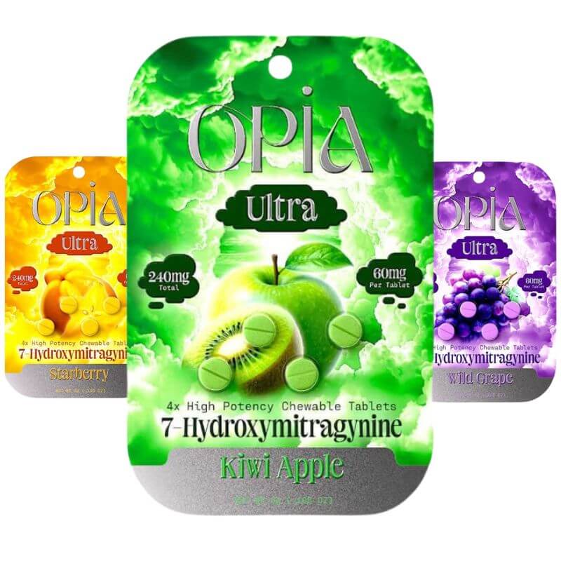 OPIA ULTRA 7-HYDROXYMITRAGYNINE CHEWABLE TABLETS 4CT 60MG PER TABLET