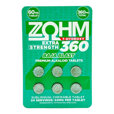 ZOHM 7-Hydroxymitragynine Tabs 6ct 60mg per Tablet
