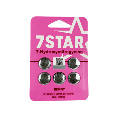 7Star 5ct 7OH Chewable Tabs Berry 30mg Per Tablets