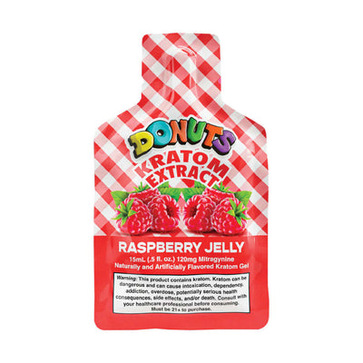 DONUTS KRATOM EXTRACT GEL 15ML 120MG - RASPBERRY JELLY