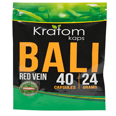 KRATOM KAPS CAPSULES 40CT 24G - BALI RED VEIN