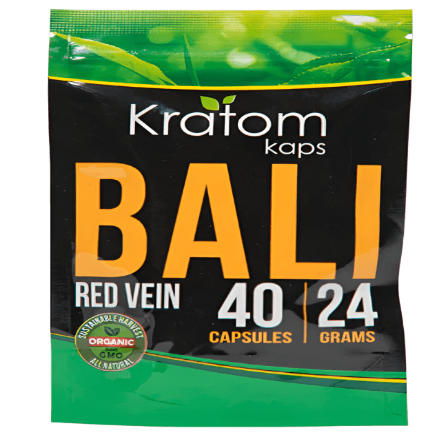 KRATOM KAPS CAPSULES 40CT 24G - BALI RED VEIN