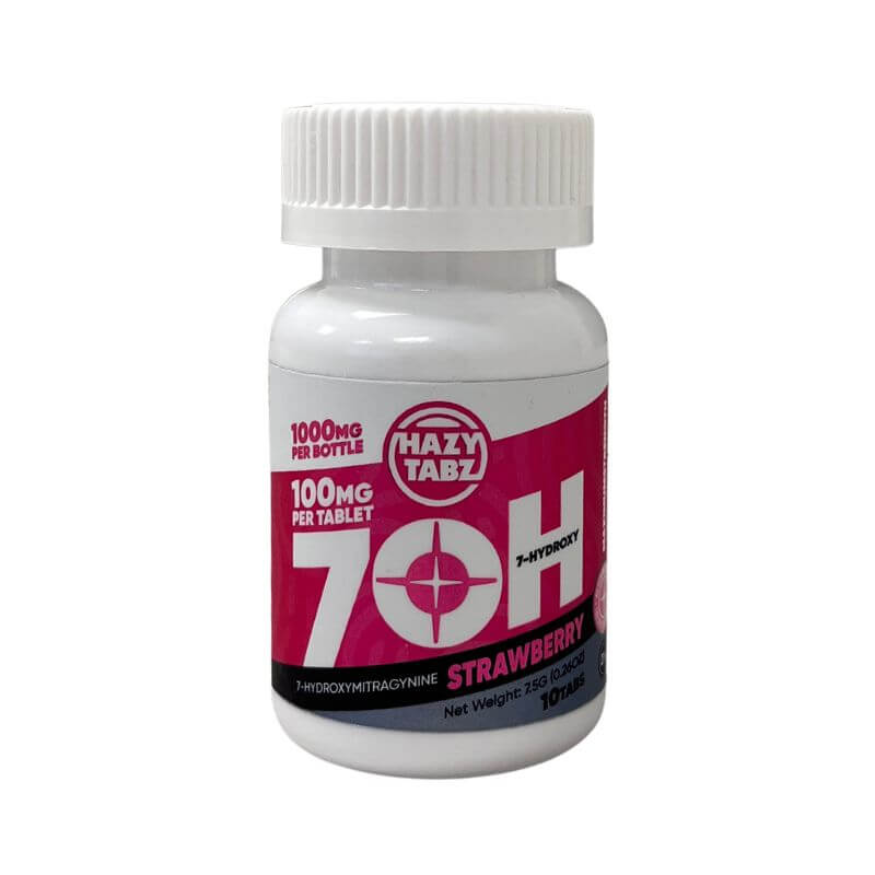 Hazy Tabz 7-Hydroxymitragynine Maximum Strength Tablets 10ct 100mg Per Tablet