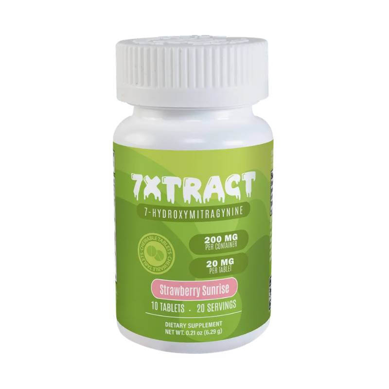7XTRACT 7-HYDROXYMITRAGYNINE CHEWABLE TABLETS 10CT 20MG PER TABLET