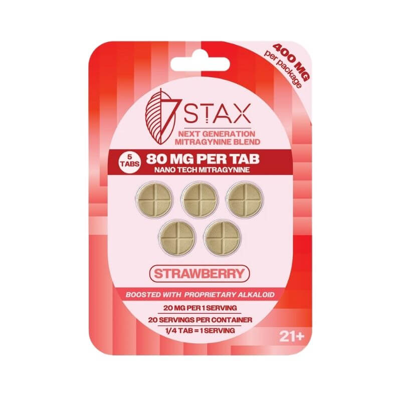 7STAX NANO TECH MITRAGYNINE TABLETS 5CT 80MG PER TABLET