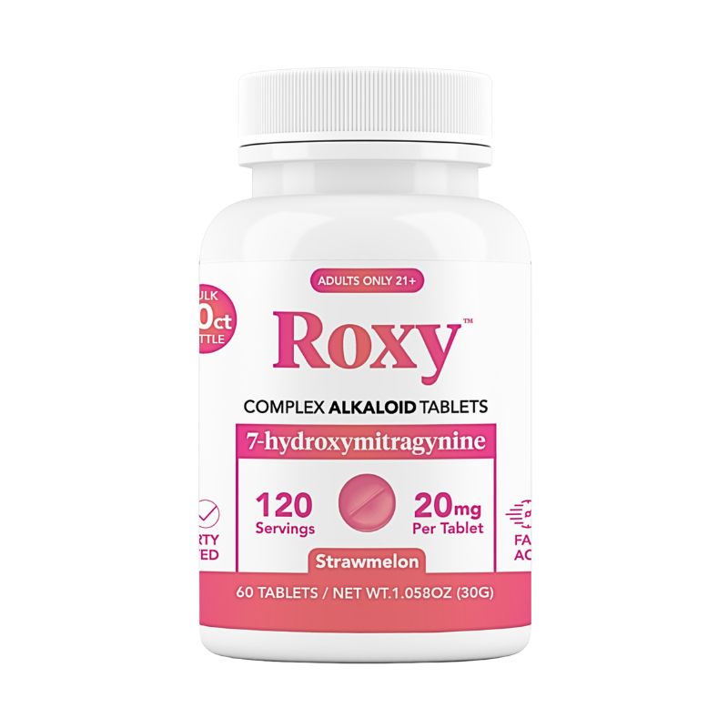 Roxy Complex Alkaloids 7-Hydroxymitragynine Tablets 60ct 20mg Per Tablet