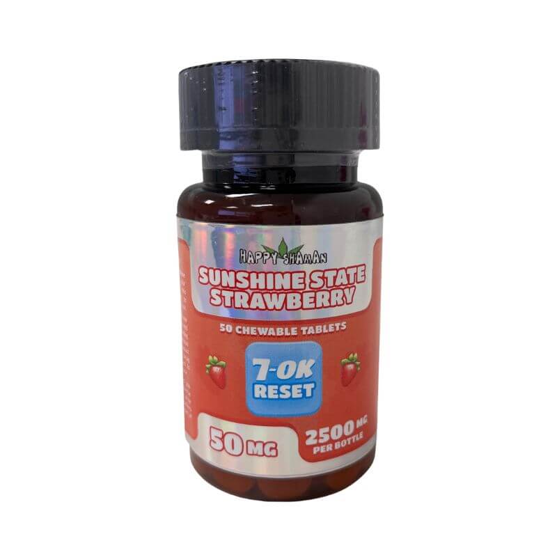 HAPPY SHAMAN 7-OK RESET (SR-17) CHEWABLE TABLETS 50CT 50MG PER TABLET