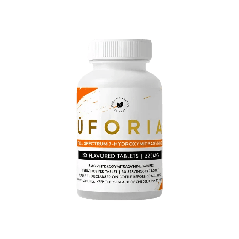 Uforia Full Spectrum 15ct 7-OH Tabs Orange 15mg Per Tablet
