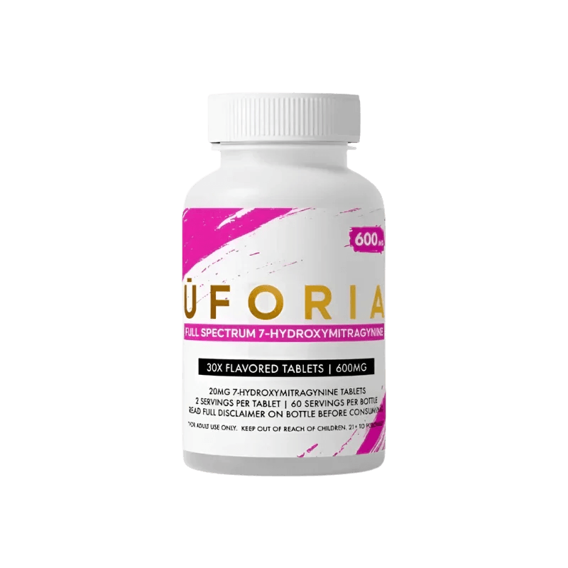 Uforia 30ct 7-OH Full Spectrum Tabs Pink 20mg Per Tablet