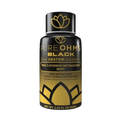 Pure OHMS 7-Hydroxymitragynine Shot Black 20mg + 55mg Mitragynine