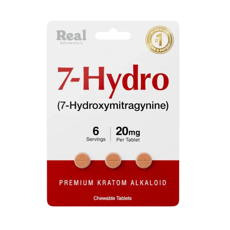 Real Botanicals 7-Hydroxymitragynine Tablets 3ct 20mg Per Tablet