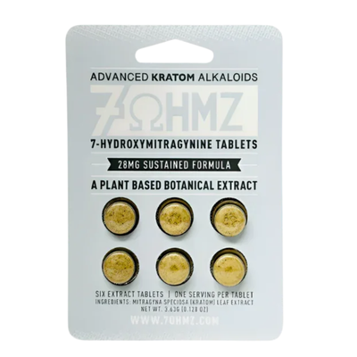 7OHMZ 7-Hydroxymitragynine Tablets 6ct 28mg per Tablet