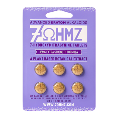 7OHMZ 7-Hydroxymitragynine Chewable Tablets Extra Strength 6ct 35mg Per Tablets