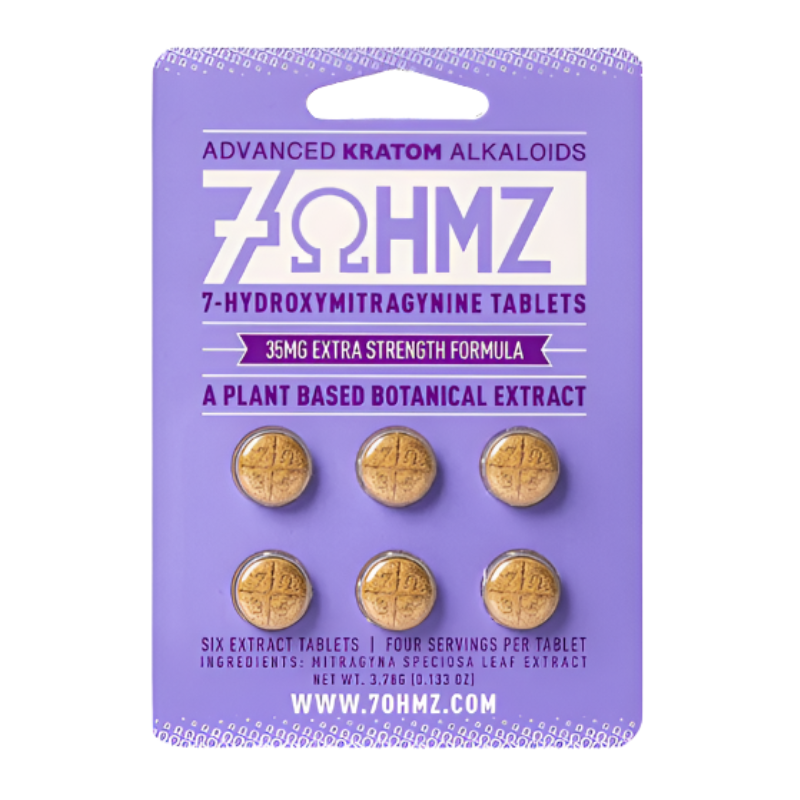 7OHMZ 7-Hydroxymitragynine Chewable Tablets Extra Strength 6ct 35mg Per Tablets
