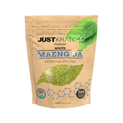 JUST KRATOM POWDER 500 GRAMS - MAENG DA WHITE