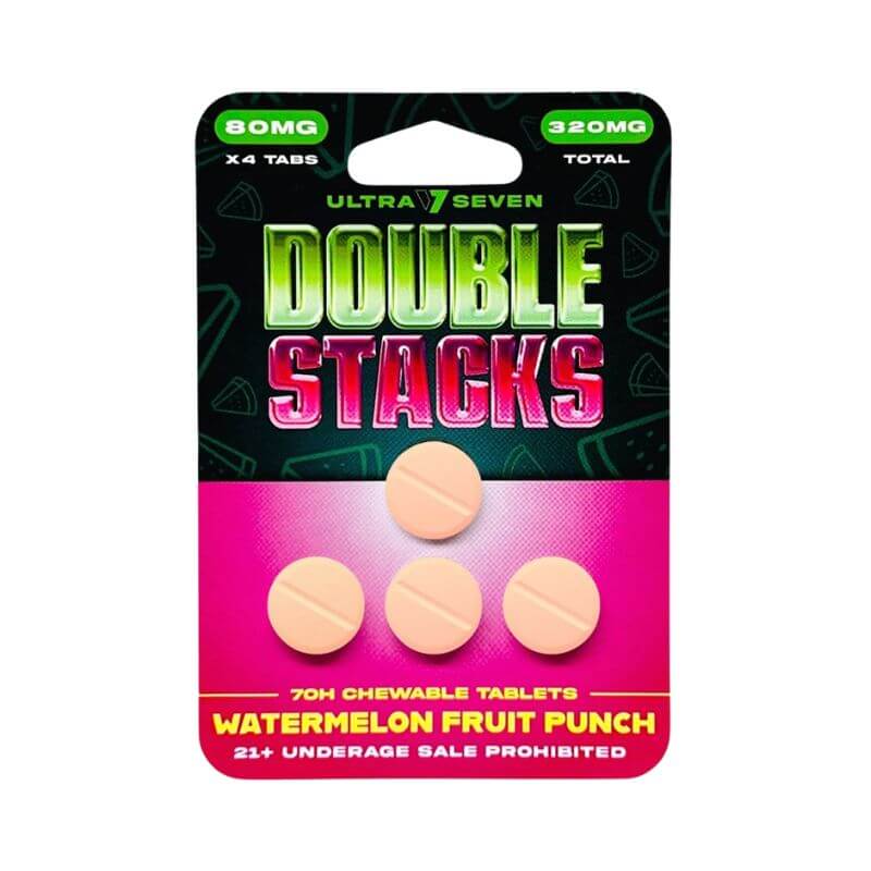 Ultra Seven Double Stacks 7-Hydroxymitragynine Chewable Tab 4ct 80mg Per Tablet