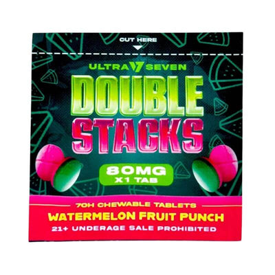 Ultra Seven Double Stacks 7-Hydroxymitragynine Chewable Tab 1ct 80mg Per Tablet