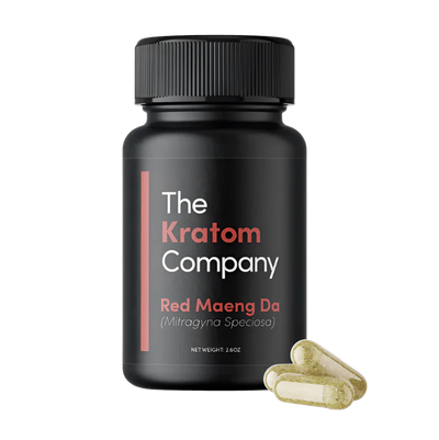 THE KRATOM COMPANY CAPSULES 75CT / 2.6OZ / 500MG - MAENG DA RED VEIN